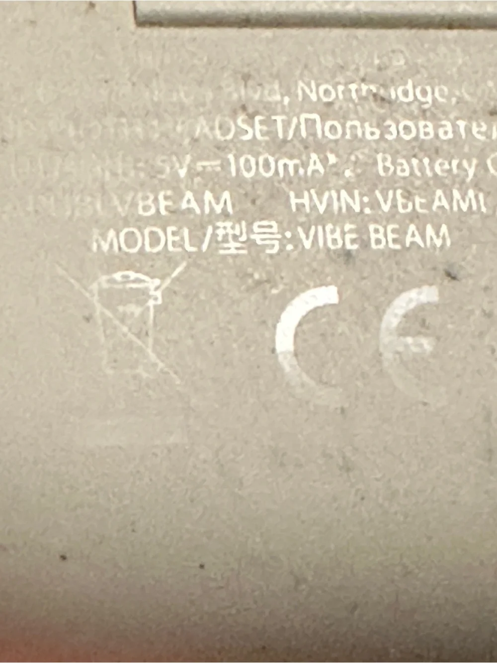 Charging Case for JBL Vibe Beam Replacment White OEM Charger Case Only